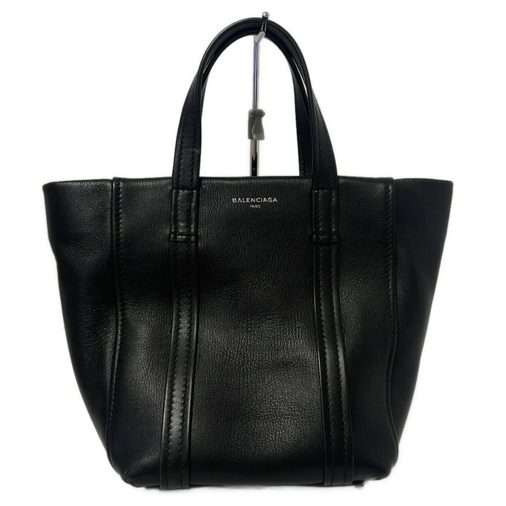 BALENCIAGA Laundry Cover XS Black Leather - Handbag 477-052625 - Picture 2 of 10